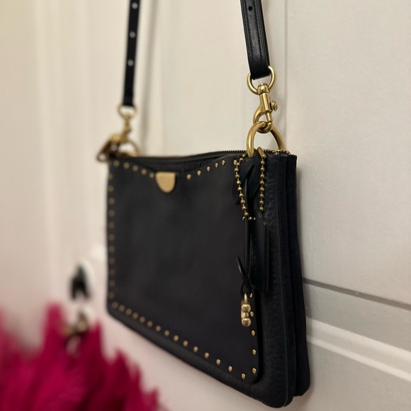 COACH | Dreamer Shoulder/Crossbody Bag with Rivets includes duster - Picture 9 of 14